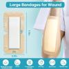imageDimora Large Bandage Ultra Soft Wound Dressing  Bordered Silicone Adhesive Foam Dressing 7quotx7quot 5quotx5quotpad for Bed SoresBurn TreatmentLarge Surgical WoundDiabetic Ulcers5 Pack4 x 8inch10 PCS