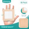 imageDimora Silicone Foam Dressing 3x3 inch with Border 20 Pack Wound Bandage Gentle Adhesive Waterproof Pads for Sensitive Skin Wound Care 75x75 cm4x 440 PCS