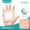 imageDimora Silicone Foam Dressing 3x3 inch with Border 20 Pack Wound Bandage Gentle Adhesive Waterproof Pads for Sensitive Skin Wound Care 75x75 cm6x 620 PCS