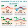 imageDimora Silicone Scar Gel  Scar Cream for Surgical Scars Keloid BumpStretch Marks RemovalAcne Scar Treatment and Csection Recovery 106 oz 30g 2Pack