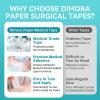 imageDimora Soft Paper Surgical Tape 8 Rolls Hypoallergenic Medical Tape for Sensitive SkinBreathable First Aid Wound Tape with PainFree Removal Secures Dressing and Medical Devices 2quot x 10 YardsWhitePaper Tape 8 Rolls 2 x 10yd