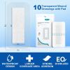 imageDimora Waterproof Adhesive Bandages with Pad Transparent Film Dressing 4x4 inch 25 Packs Clear Bandage Tape for Wound Care Fragile Skin and SwimmingIV Shield Tattoo Aftercare4x8 Inch
