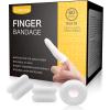 imageDimora Finger Cots Pack of 60 Medium Size Finger Protectors Breathable Bandages for Wound Care Stretchy Sleeves for Gardening Fitness and Cargo Handling WhiteWhite
