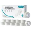 imageDimora Soft Paper Surgical Tape 8 Rolls Hypoallergenic Medical Tape for Sensitive SkinBreathable First Aid Wound Tape with PainFree Removal Secures Dressing and Medical Devices 2quot x 10 YardsWhitePaper Tape 16 Rolls