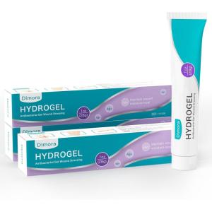 imageDimora Antibacterial Gel Wound Dressing 1oz  Silver Hydrogel First Aid Ointment for Wound Healing Antibacterial Care for Minor Cuts Abrasions Lacerations ampamp Burns Safe NonAmorphous FormulaHydrogel Ag Gel 3 Ounce