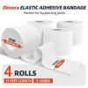 imageDimora 4Pack Elastic Adhesive Bandage Tape  Durable Elastic Tape for Joints Support and First Aid Kit No Sticky Residue Strong Bandage Wraps for a Pained and Tender Joint