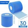 imageDimora Pre Wrap Athletic 4 Rolls Prewrap Headband for Hair 120 Yards Foam Underwrap Athletic Tape Best Padding for Underneath Sports Tape 275 Inches x 30 Yards  Blue