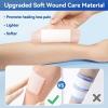 imageDimora 20 Count Silicone Super Absorbent Wound Dressing  Gentle Border 5 x 5 Adhesive Bandages for Diabetic Foot Ulcers Heavy Exudate Wound Care Pads with Ultrasorb Polymer6x 6  20 pcs