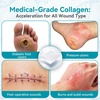image:imageDimora Collagen Wound Dressing 100 Bovine Type I Collagen Sponge High Absorbency 4X Fluid Biodegradable for Chronic amp Acute Wounds Promotes Faster Healing 2X2 5PCS225PCS