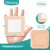 image:imageDimora 2 Packs 6oz Hydrogel First Aid Ointment  Silicone Foam Dressing with Border 20 Pack Adhesive 4x4