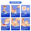 image:image5 Packs Silicone Foam Dressing 4x4 25x25 pad 5 Packs Silicone Foam Dressing 6 x 643 X 43 pad Waterproof Adhesive Dressing High Absorbency