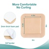image:image5 Packs Silicone Foam Dressing 4x4 25x25 pad 5 Packs Silicone Foam Dressing 6 x 643 X 43 pad Waterproof Adhesive Dressing High Absorbency