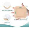 image:image5 Packs Silicone Foam Dressing 4x4 25x25 pad 5 Packs Silver Foam Dressing with Adhesive BorderUltra Absorbent Waterproof Wound Dressing