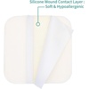 image:imageDimora Silicone Foam Dressing Without Border 4x 4 5 Pack  6x6 with Border 10 Pack