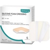 image:imageDimora Silicone Foam Dressing Without Border 4x 4 5 Pack  6x6 with Border 10 Pack