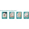 image:imageDimora Silicone Foam Dressing Without Border 4x 4 5 Pack  6x6 with Border 10 Pack