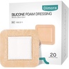 image:imageDimora Silicone Foam Dressing with Border 20 Pack Adhesive 4x4  Calcium Alginate Wound Dressing 4x4 10 Pack