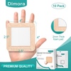 image:imageDimora Silicone Foam Dressing with Border 3x3 10 Pack  4x4 10 Pack