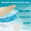 image:imageDimora Silicone Transparent Waterproof Bandage with Absorbent Pad Large 35 x 4 Sterile Wound Dressing Hypoallergenic LatexFree Breathable Film Bandages for Sensitive Skin 20 Count35 x 4 15 Count