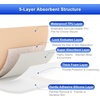 image:imageNiceful 10 Packs Silicone Foam Dressing 16x2 in 10 Packs Hydrocolloid Dressing 4x4 in High Absorbent Bed Sore Bandages Faster Healing