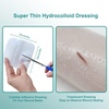 image:imageNiceful 10 Packs Silicone Foam Dressing 16x2 in 10 Packs Hydrocolloid Dressing 4x4 in High Absorbent Bed Sore Bandages Faster Healing