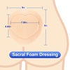 image:imageSilicone Foam Dressing 9x9 5 PacksSilicone Foam Dressing 6 x 643 X 43 pad Adhesive Dressing High Absorbency Sacral Foam Dressing