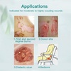 image:imageSilicone Foam Dressing with Border Adhesive 3x3 10 Pack  2 Packs Hydrogel Wound Dressing