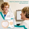 image:imageSilicone Foam Dressing with Border Adhesive 6x6 5 Pack  Sacrum Foam 7x7 Sacral Pads Absorbent Breathable Bed Sore Pressure Dressing