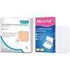 image:image10 Pack Hydrocolloid Bandages 2x4 5 Packs Ag Silicone Foam Dressing 4 x 425 X 25 pad Adhesive Waterproof Wound Dressing High Absorbency Fast Healing