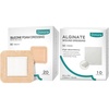 image:imageDimora Silicone Foam Dressing with Border 20 Pack Adhesive 4x4  Calcium Alginate Wound Dressing 4x4 10 Pack