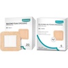 image:imageDimora Silicone Foam Dressing with Border 20 Pack Adhesive 4x4  Silver Ag Sterile Wound Bandage with Gentle Silicone Adhesive Border 4x 4 5 Pack