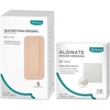 image:imageDimora Silicone Foam Dressing with Border Adhesive 4x8 5 Pack Calcium Alginate 4 x 4 10 Pack