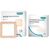 image:imageDimora Silicone Foam Dressing with Border Adhesive 6x6 10 Pack Hydrocolloid Wound Dressing Ultra Thin 4 x 4 10 Pack