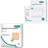 image:imageDimora Transparent Film Wound Dressing 6x8 inch 20 Packs  Silicone Foam Dressing with Border Adhesive 4x4 10 Pack