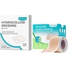 image:imageDimora Upgrade Silver Calcium Alginate Wound Dressing amp Waterproof Silicone Scar Sheets