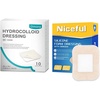 image:imageNiceful 10 Packs Silicone Foam Dressing 16x2 in 10 Packs Hydrocolloid Dressing 4x4 in High Absorbent Bed Sore Bandages Faster Healing