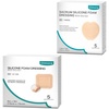 image:imageSilicone Foam Dressing with Border Adhesive 6x6 5 Pack  Sacrum Foam 7x7 Sacral Pads Absorbent Breathable Bed Sore Pressure Dressing