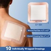 image:imageDimora Sacrum Silicone Absorbent Wound Dressing with Border 7 x 7 Sacral Dressing for Bed Sores Pressure Sore Large Bandage with Gentle Adhesive for Moderate to Heavy Exudate 10 Count6x 6