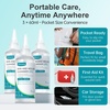 image:imageDimora Portable First Aid Wound Wash Solution OTC Skin and Wound Cleanser for Cuts Abrasions Lacerations Burns SkinNeutral pH  3Pack Travel Size 60mL Each 6oz Total60ml3
