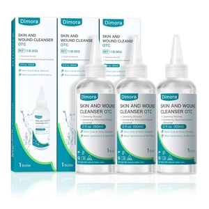 image:imageDimora Portable First Aid Wound Wash Solution OTC Skin and Wound Cleanser for Cuts Abrasions Lacerations Burns SkinNeutral pH  3Pack Travel Size 60mL Each 6oz Total60ml3